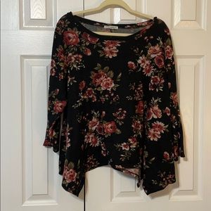 Black and Rose Blouse